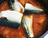 韓国料理 鯖キムチチゲ作り方7写真