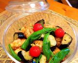 めんつゆで簡単★夏野菜と鶏肉の揚げ浸し作り方5写真