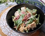 菊菜と木綿豆腐の生ハム卵サラダ作り方4写真