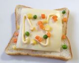 野菜が摂れる春色トースト作り方3写真