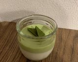 濃厚♪二層パンナコッタ★抹茶＆プレーン作り方9写真