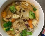 お一人様梅クリーム味根菜たっぷり野菜炒作り方20写真