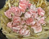 豚肉とごぼうの柳川風卵とじ作り方6写真