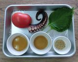 【副菜】たことトマトの大葉マリネ作り方1写真