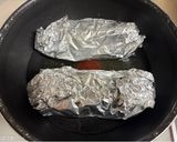 鮭ときのこのバターホイル蒸し作り方5写真