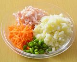 鶏むね肉とにんじん入りのポテトサラダ♪作り方1写真