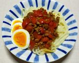 パプリカと豚ひき肉の甜麺醤そぼろ弁当作り方8写真
