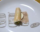 スイートピクルスとモツァレラの生ハム巻き作り方3写真
