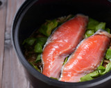 包丁いらず驚き新旨♡鮭と？の炊き込みご飯作り方3写真