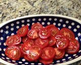 冷しポークのトマトインゲンのニンニク風味作り方1写真
