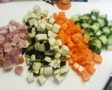 簡単♪スプーンで食べるチョップドサラダ作り方1写真