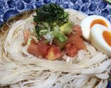 ひんやり☆ツナ・トマト・アボカド素麺♪作り方5写真