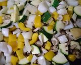 ひき肉と夏野菜とチーズのラタトゥイユ風☆作り方2写真