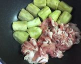 豚こまとトロトロ茄子の柚子みそ炒め作り方4写真