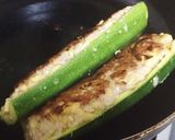ポン酢でさっぱり「ズッキーニボート」作り方4写真