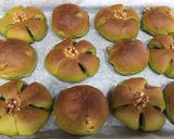 抹茶あんぱん&くるみかのこ抹茶パン♫作り方12写真