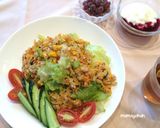 梅干しレタス炒飯作り方6写真