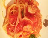 美味！簡単！エビとトマトのクリームパスタ作り方4写真
