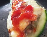 ズッキーニのボート〜肉詰め作り方6写真