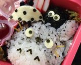 キャラ弁 トトロ 梅雨バージョン作り方3写真