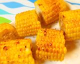 屋台の焼きとうもろこし♪にんにく醤油味作り方2写真