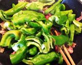 万願寺唐辛子と牛肉の甘辛煮作り方3写真