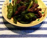万願寺唐辛子と牛肉の甘辛煮作り方5写真