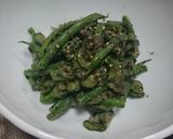 いんげんときゅうりの胡麻和え作り方5写真