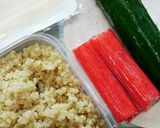 キヌアと豆腐のさっぱりサラダ作り方1写真
