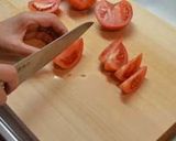 トマトと卵のチリソース炒め作り方1写真