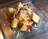 みずみずしい水茄子とトマトの冷製パスタ作り方12写真
