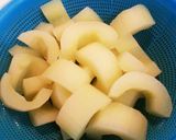 いたちきゅうりと鶏肉の煮物♪冬瓜でも！作り方3写真