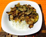 夏野菜たっぷり大人豚丼作り方8写真
