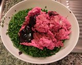 創作　牛肉とニラだけのハンバーグ作り方2写真