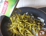 インゲン豆と玉ねぎの炒め物作り方4写真