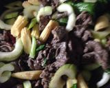ヤングコーンとセロリの肉炒め作り方5写真