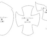 ニンニンジャー キャラ弁 型紙付作り方6写真