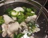 つるふわ鶏胸肉とゴーヤの梅肉和え作り方10写真