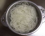 豚小間で！豚キム チャプチェ風炒め作り方1写真