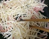 簡単安い！もやしとニラとハムの炒め物♡作り方8写真