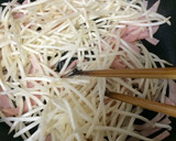 簡単安い！もやしとニラとハムの炒め物♡作り方8写真