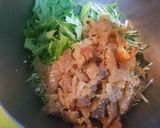 混ぜるだけ簡単♪水菜とクラゲの中華サラダ作り方3写真