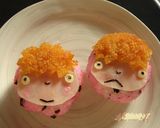 キャラ弁☆ポニョおにぎり作り方4写真