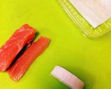 カマボコと☆サーモンのおつまみ作り方1写真