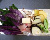 金時草と何でも野菜のホイル蒸し・ポン酢で作り方3写真
