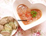 材料3つで簡単✿マロニーとまモンスープ作り方7写真
