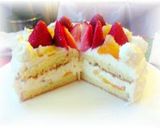 ●定番だけどやっぱ幸せ♪【フルーツデコレーションケーキ】作り方9写真