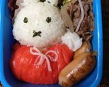 ミッフィーちゃんのお弁当☆作り方1写真