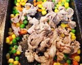 焼き肉のタレ風味 肉入り玉子焼き作り方3写真