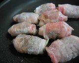 梅大葉チーズで☆くるくる豚ロース焼き作り方6写真
